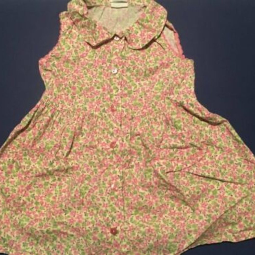 MULBERRIBUSH Girls' Pink Floral Slvls Dress/Jumper ~ Sz 3T